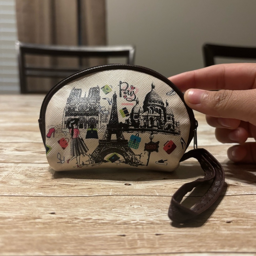 Paris Themed Coin Purse